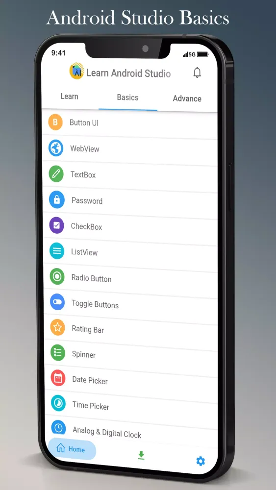 Learn Android Studio Coding Screenshots