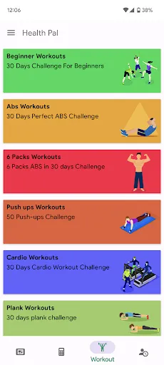 Health Pal - Fitness Manager Ekran Görüntüleri