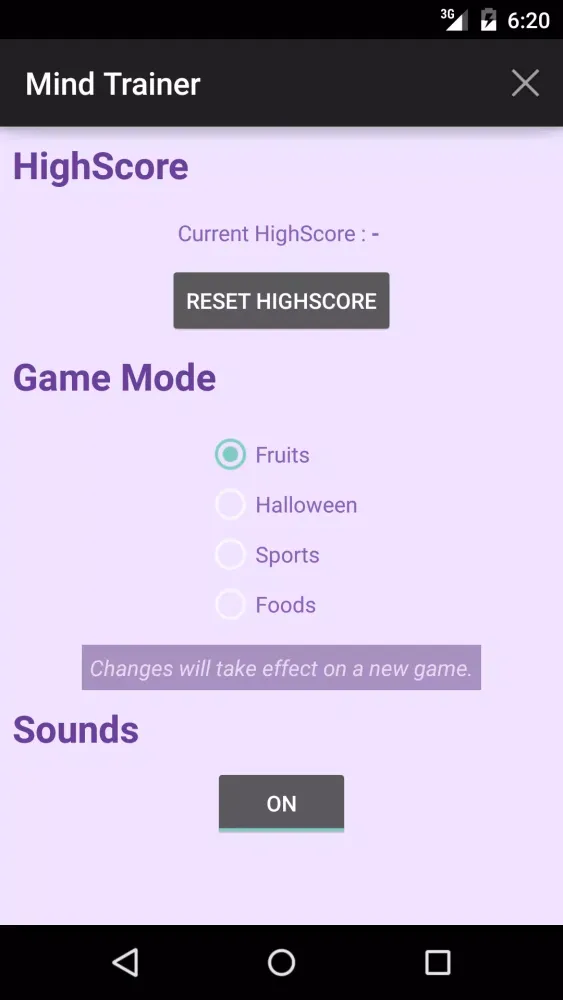 Mind Trainer Screenshots