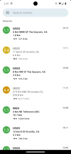 EarthQuake PRO Screenshots