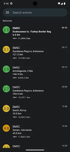 EarthQuake PRO Screenshots