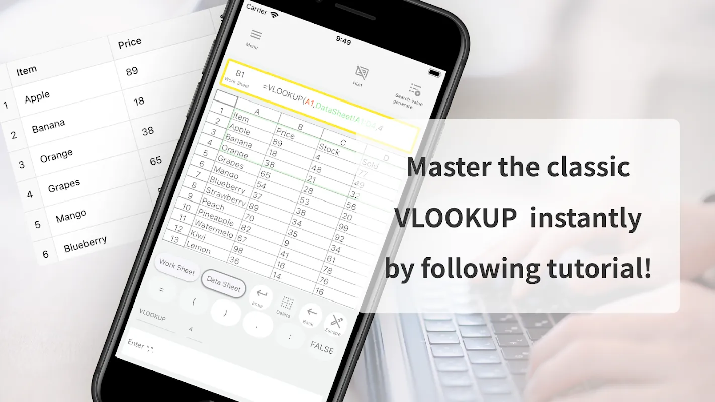 Master VLOOKUP and Spreadsheet 스크린샷