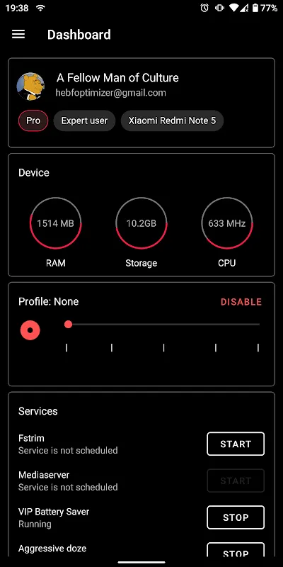 HEBF Optimizer Screenshots