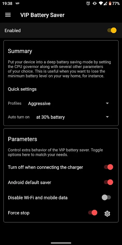 HEBF Optimizer Screenshots