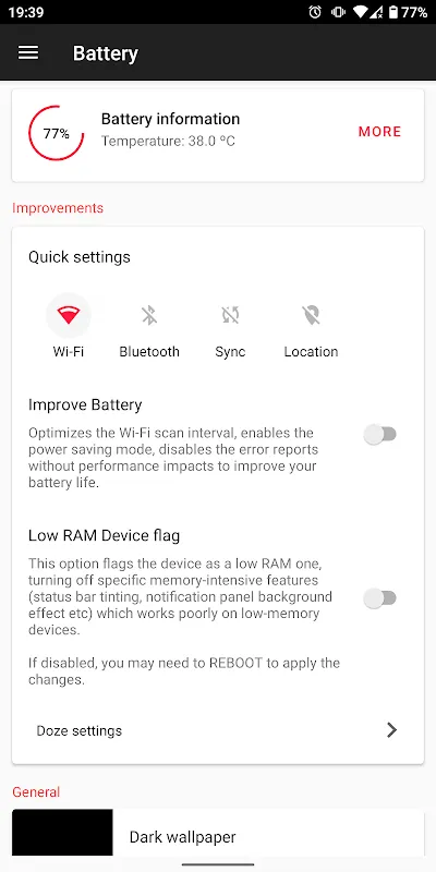 HEBF Optimizer Screenshots