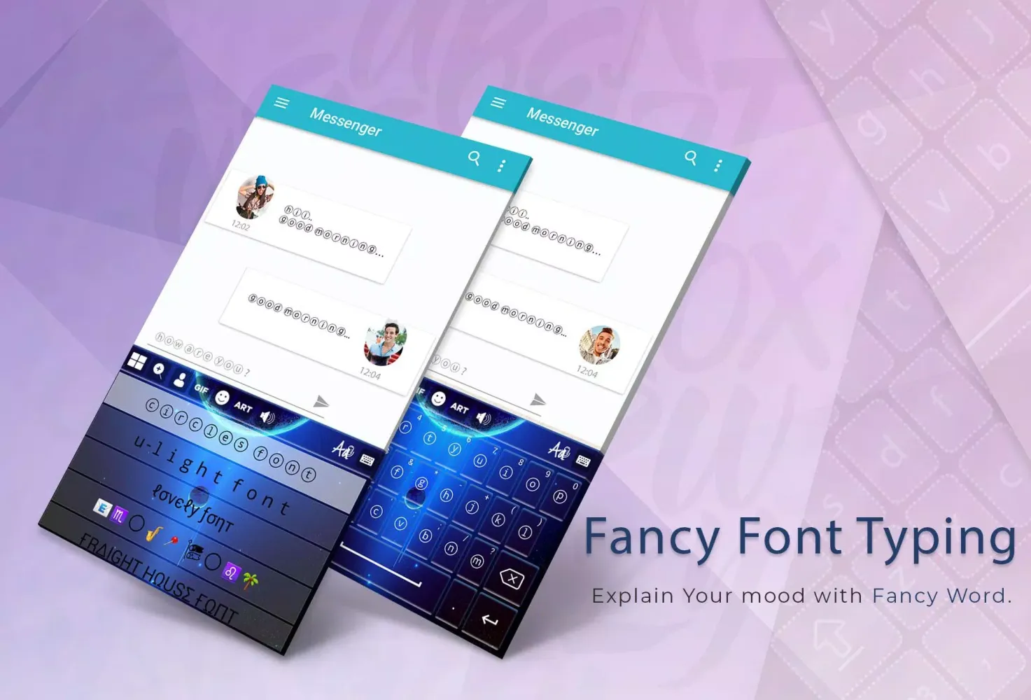 Moon Blue Keyboard Screenshots