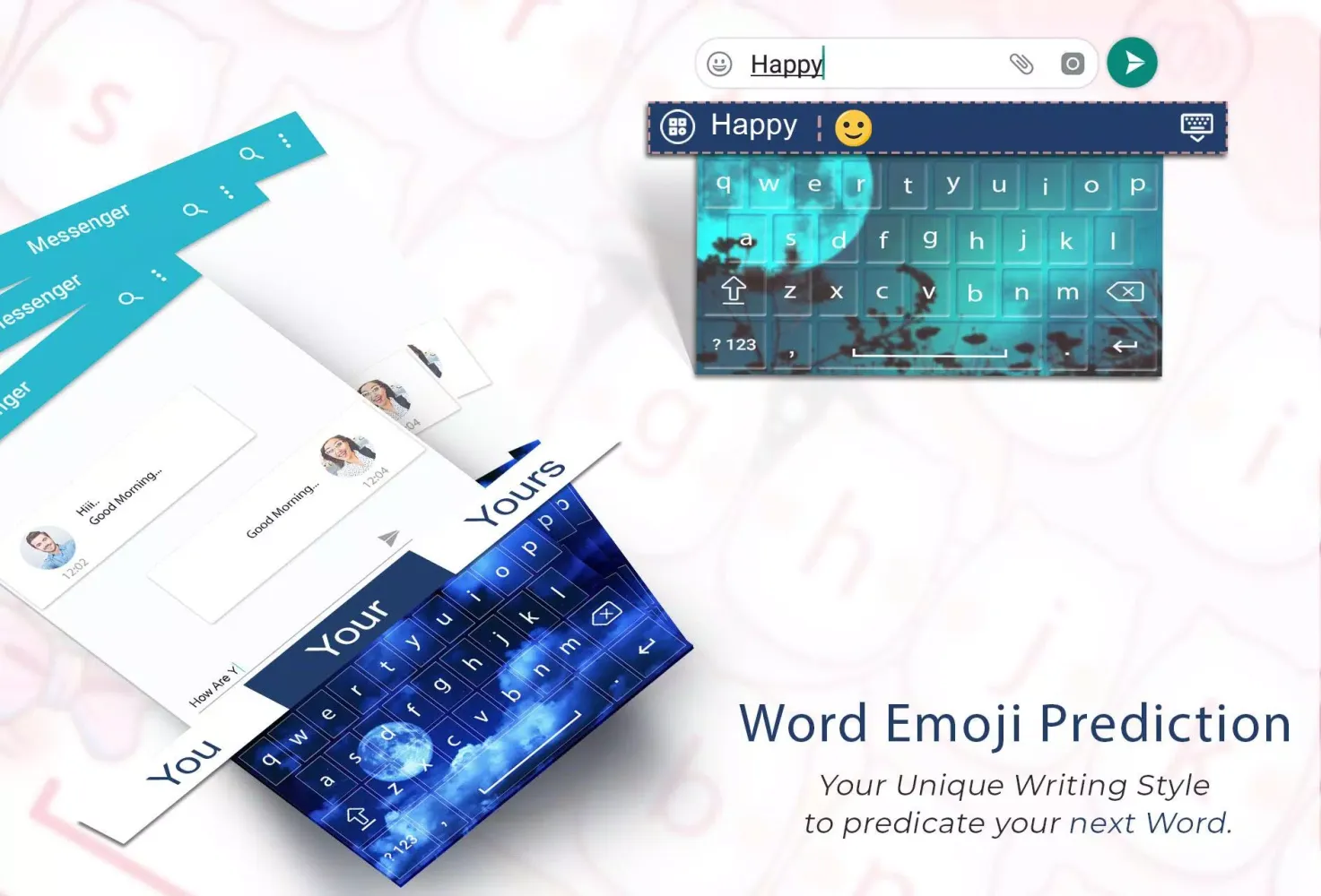 Moon Blue Keyboard Screenshots