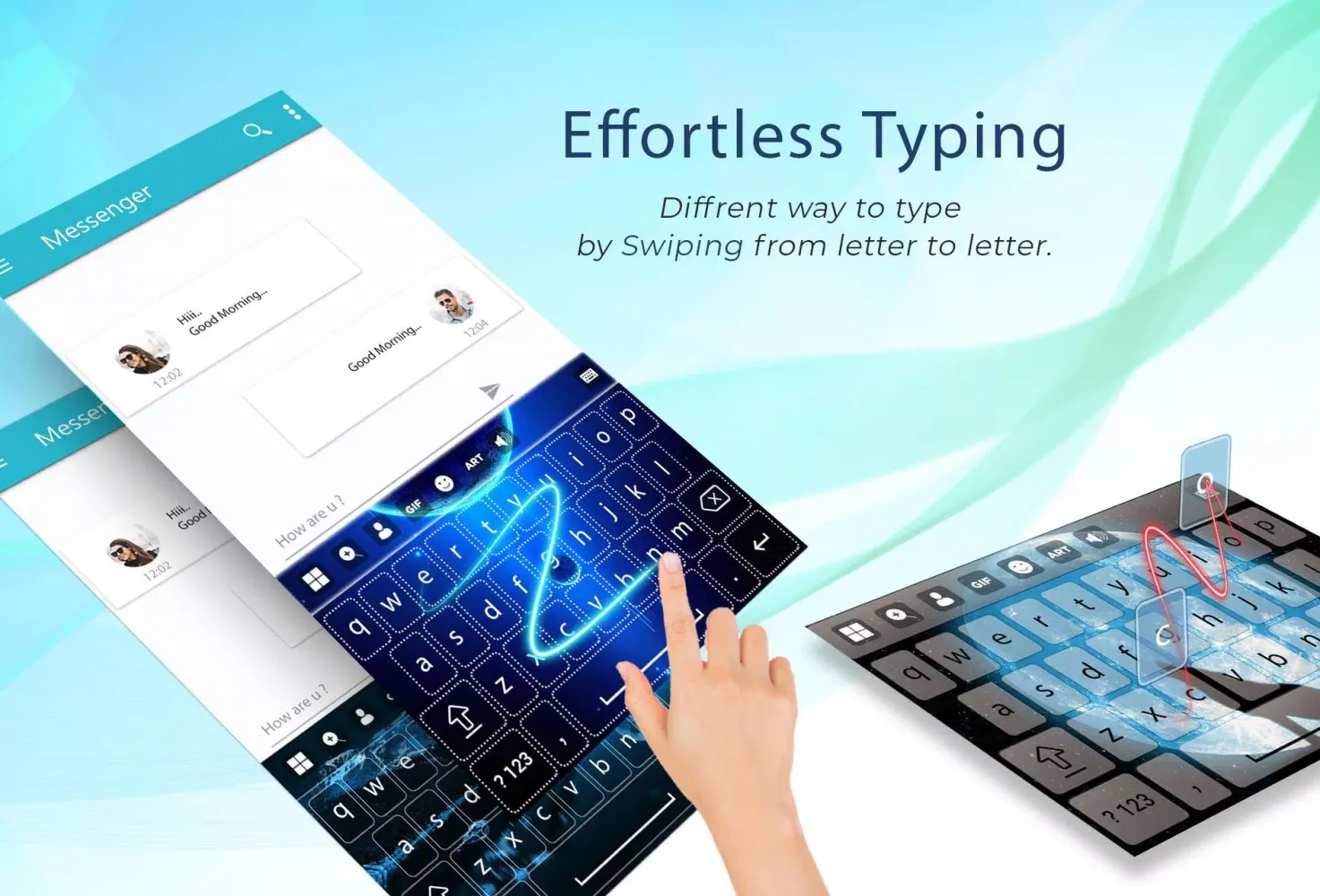 Moon Blue Keyboard Screenshots
