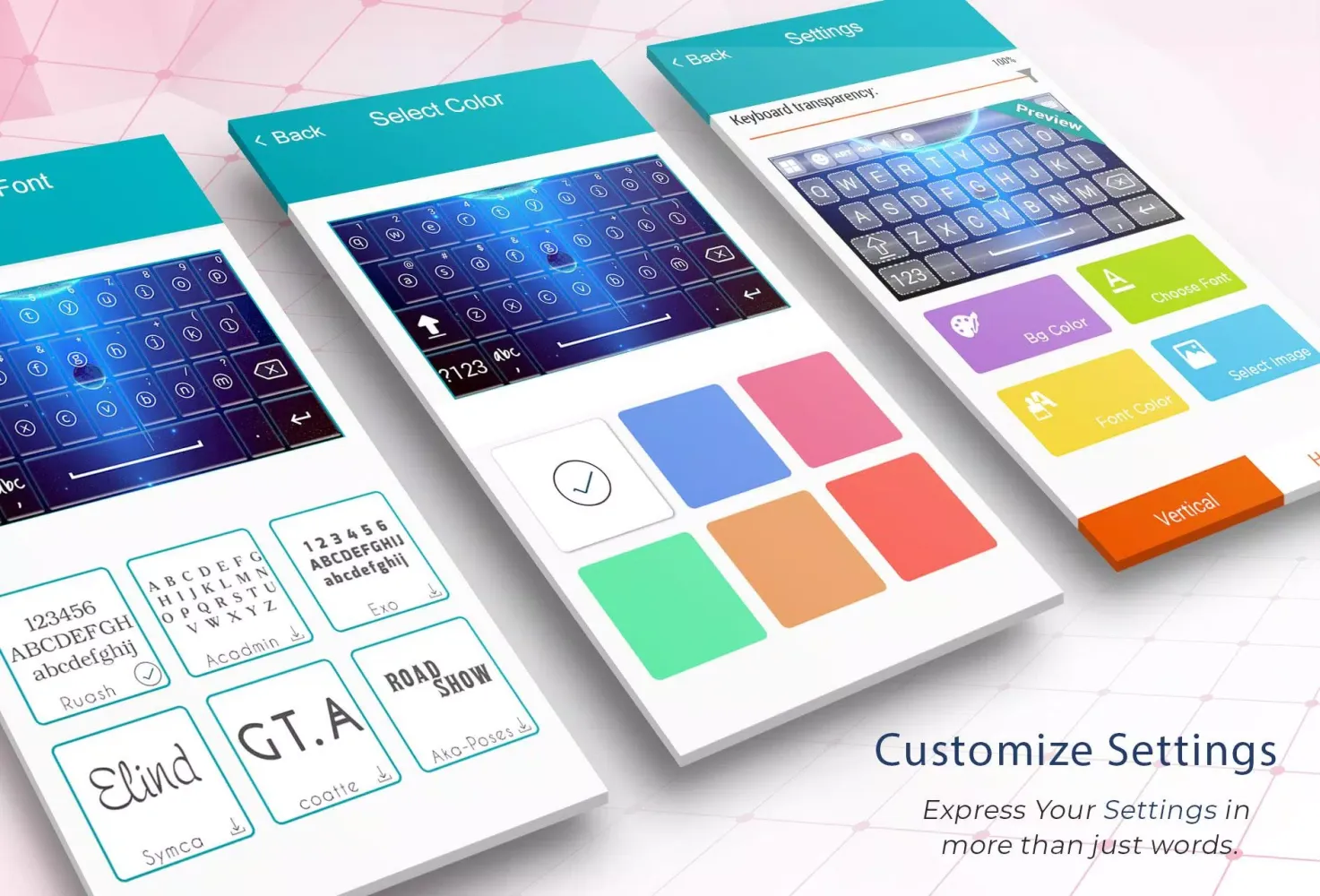 Moon Blue Keyboard Screenshots