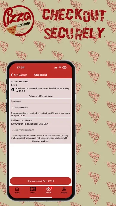 Tangkapan skrin Pizza Corner Bristol