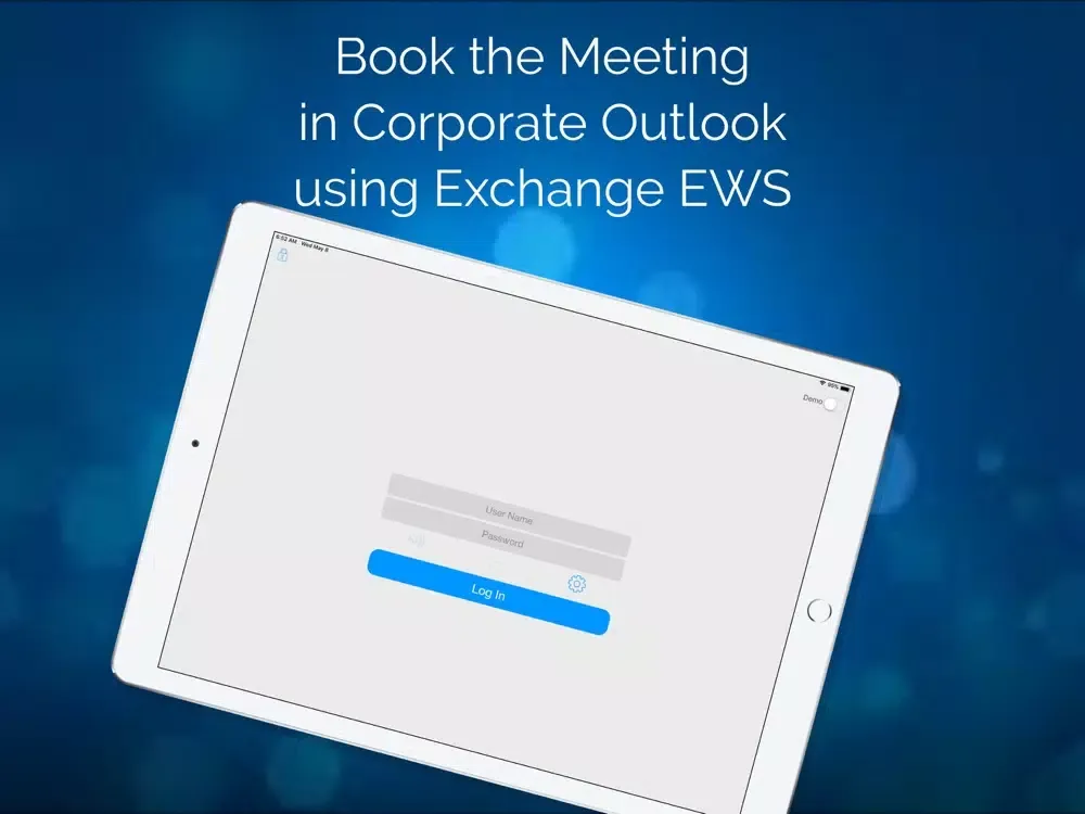 Ảnh chụp màn hình của BookMe Outlook Meeting Room iPad 