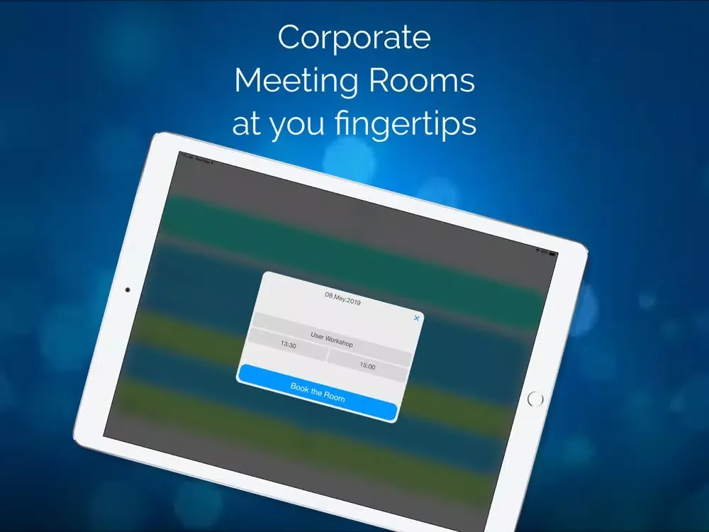 Ảnh chụp màn hình của BookMe Outlook Meeting Room iPad 