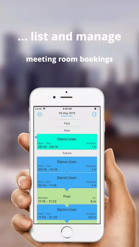 Ảnh chụp màn hình của BookMe Outlook Meeting Room