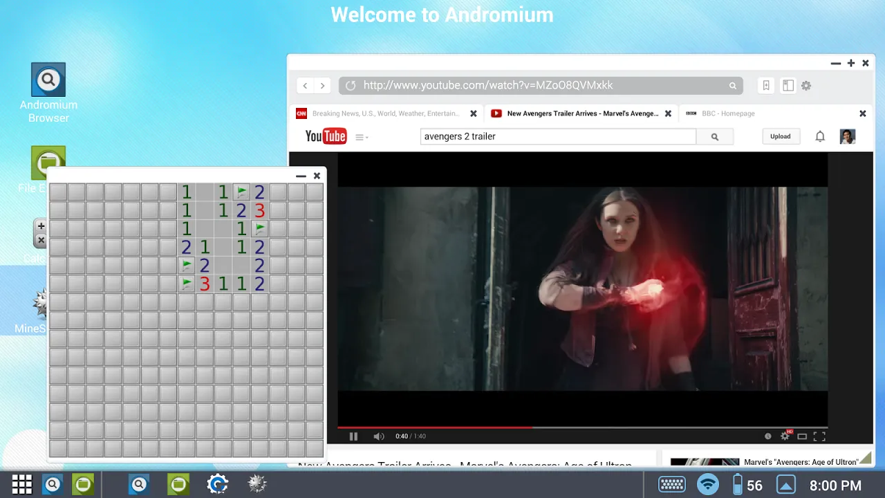Sentio Desktop (Android 4–6) Screenshots
