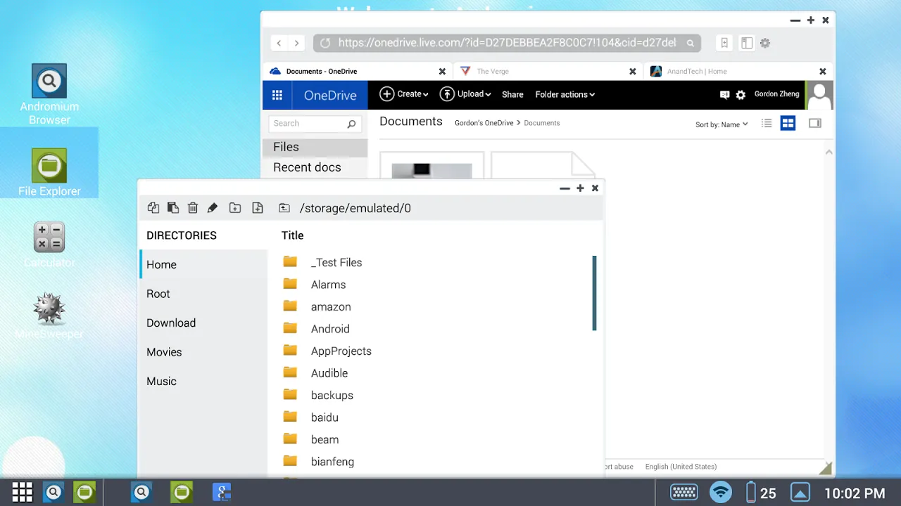 Sentio Desktop (Android 4–6) Screenshots