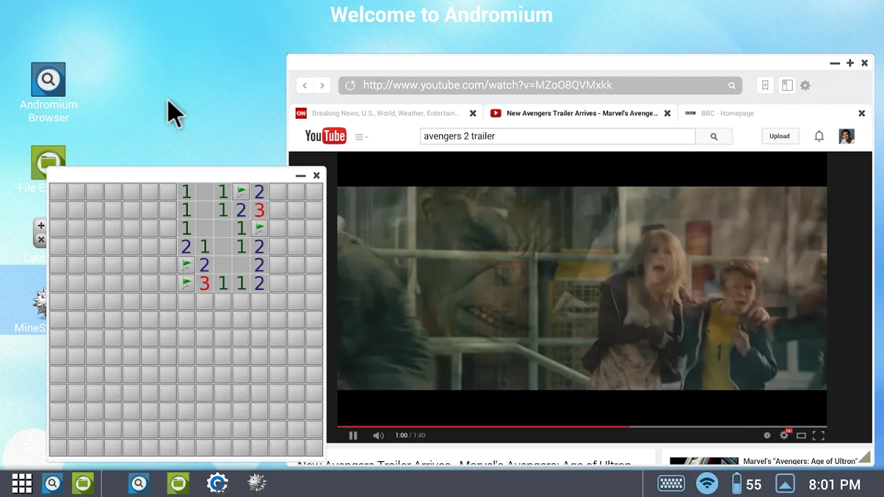Sentio Desktop (Android 4–6) Screenshots