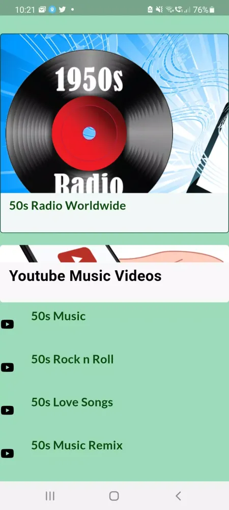 50s Radio Top Fifties Music スクリーンショット