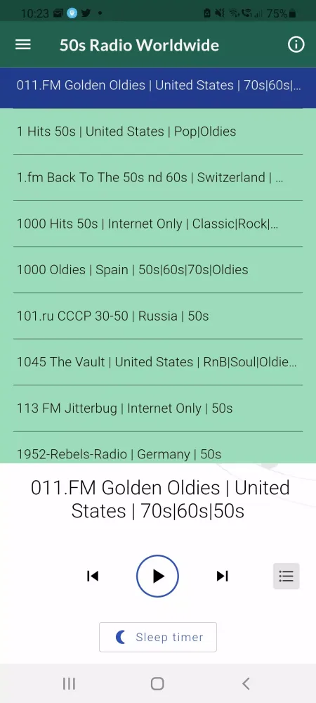 50s Radio Top Fifties Music スクリーンショット