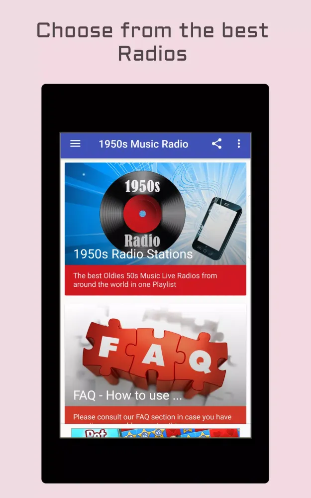 50s Radio Top Fifties Music スクリーンショット