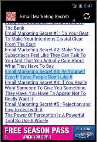 Email Marketing Secrets FREE Screenshots