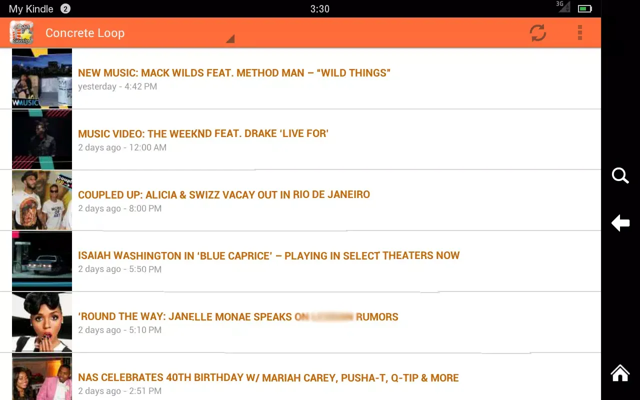 Urban Gossip News Screenshots