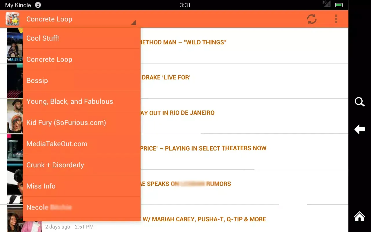 Urban Gossip News Screenshots