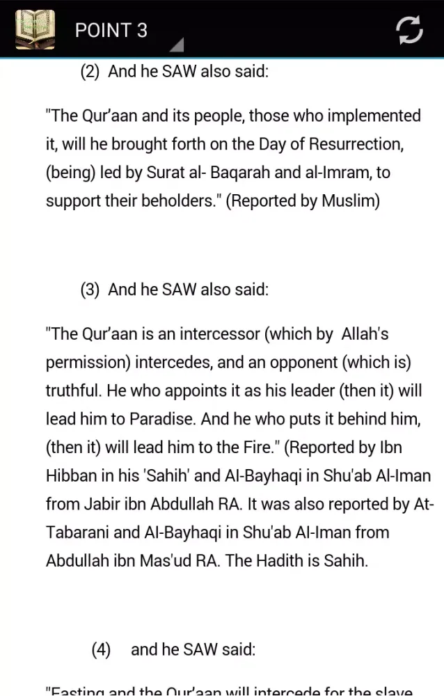 The Virtues of the Quran 스크린샷