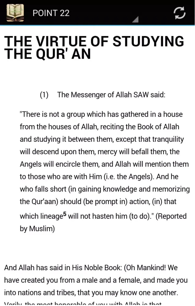 The Virtues of the Quran 스크린샷