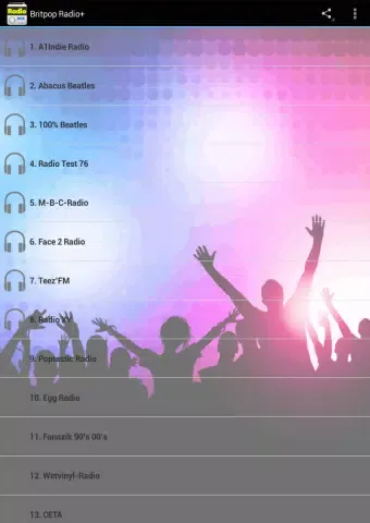 Britpop Radio Screenshots