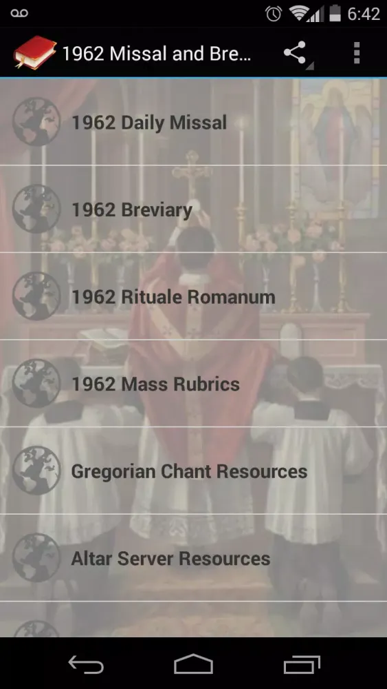 1962 Missal and Breviary Screenshots