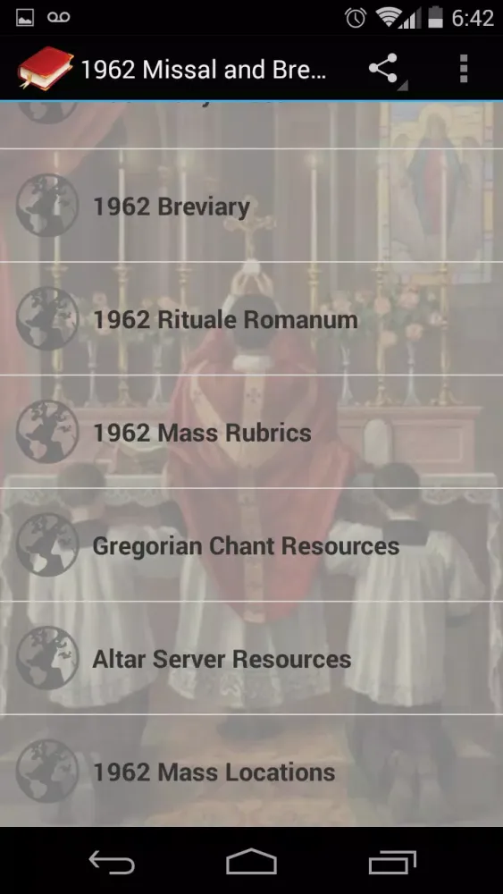 1962 Missal and Breviary Screenshots
