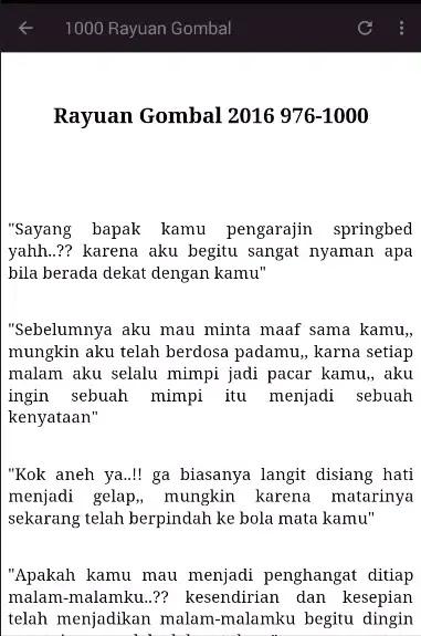 3000 Kata Bijak - Pantun Lucu Dan Gombal应用截图