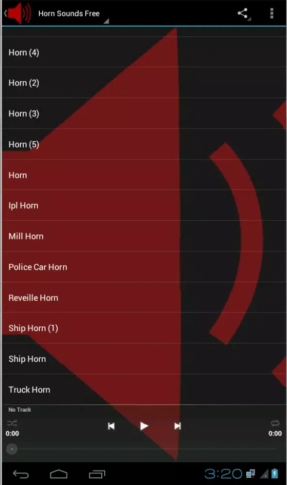 Ảnh chụp màn hình của Horn Sounds Free
