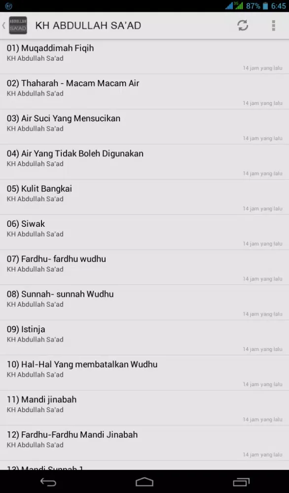 Ceramah KH Abdullah Sa'ad應用截圖