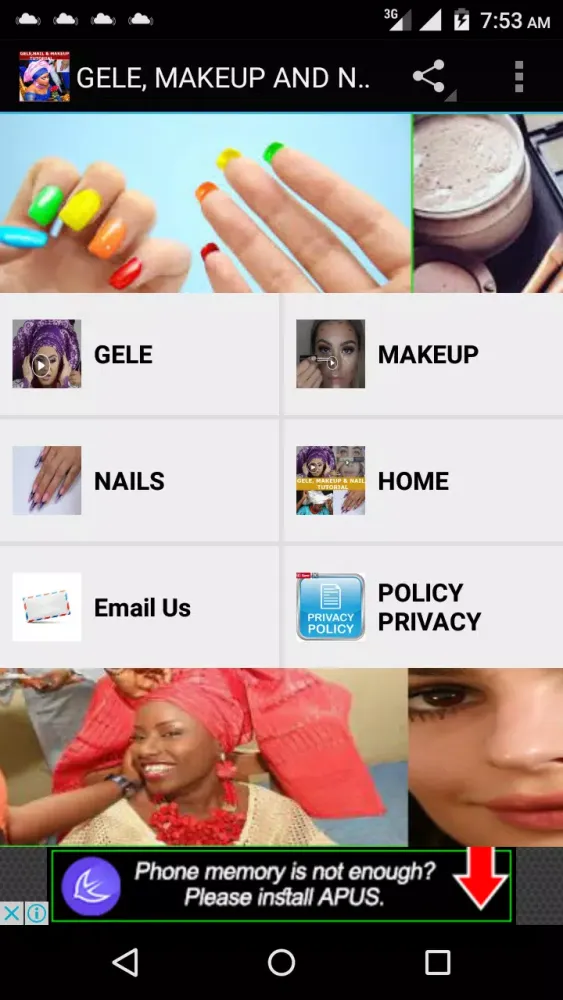 Gele and Makeup styles 2019 Screenshots