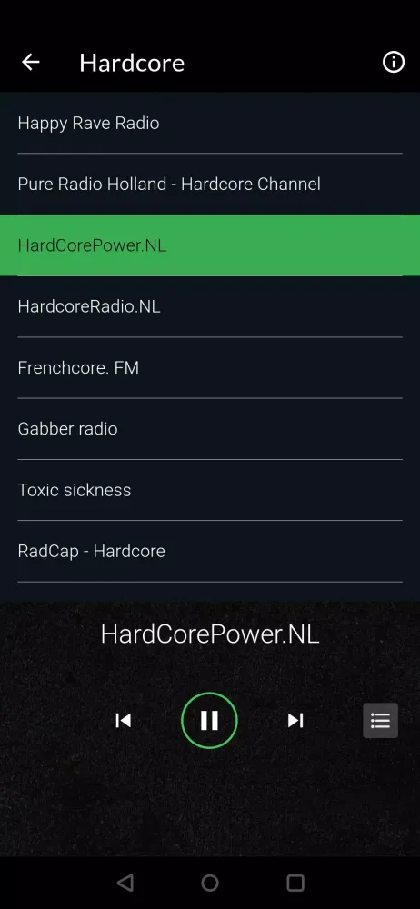 Harder Radios スクリーンショット