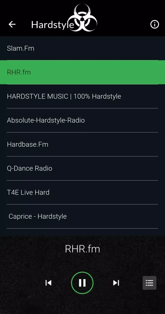 Harder Radios スクリーンショット