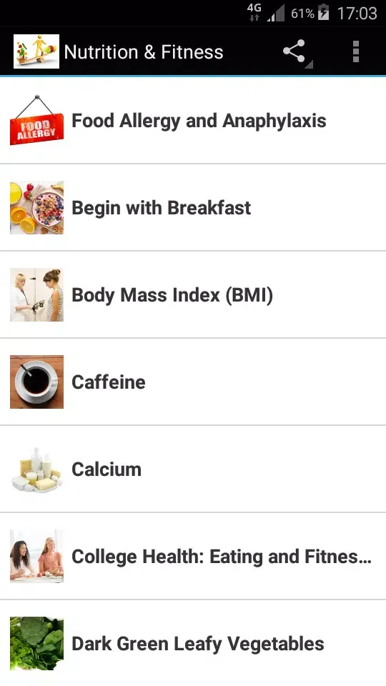 Zrzuty ekranu Nutrition