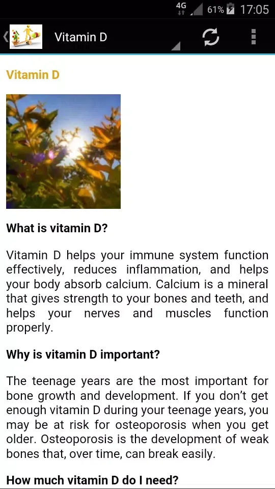 Zrzuty ekranu Nutrition