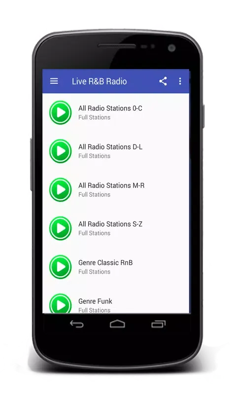 Capturas de pantalla de Live R&B Radio