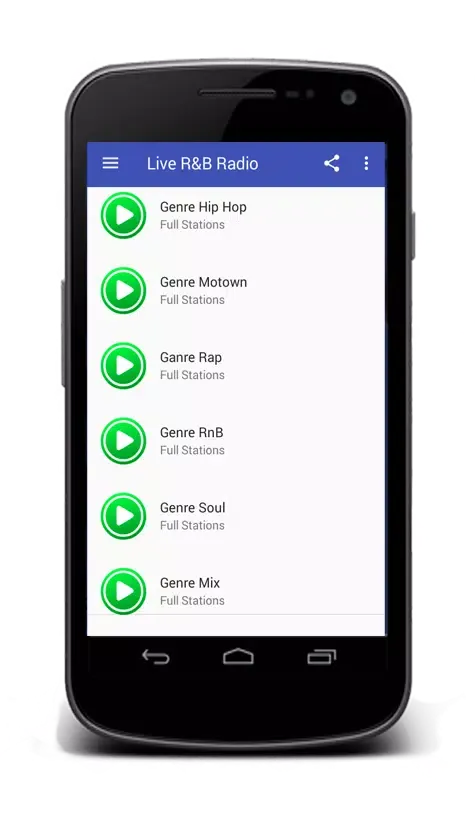 Capturas de pantalla de Live R&B Radio