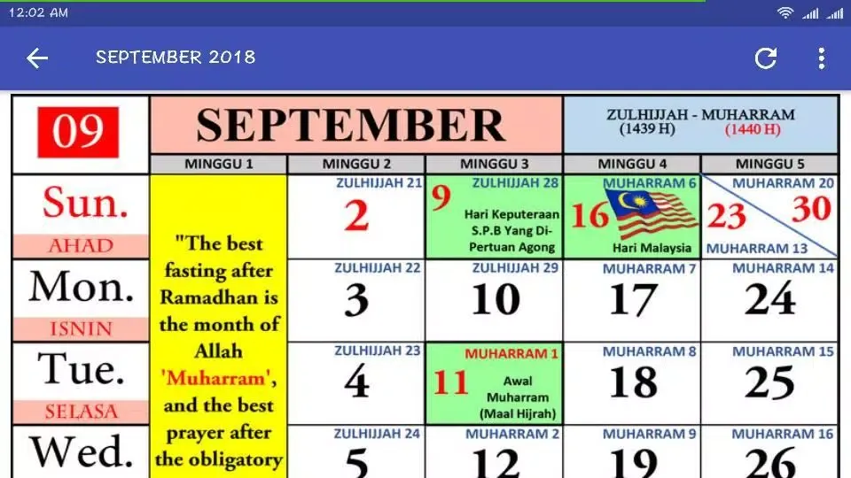 صور MALAYSIA CALENDAR 2018
