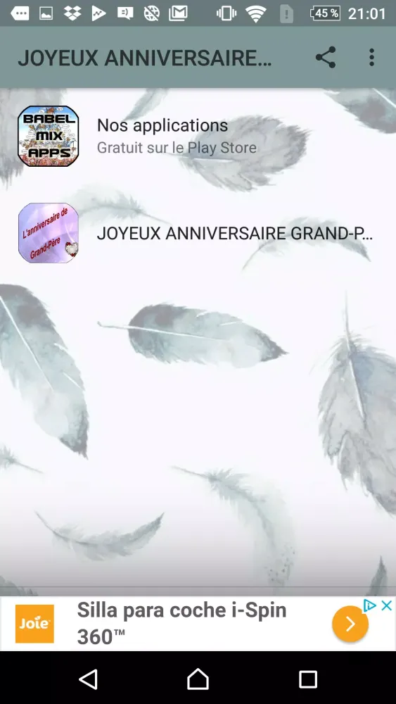 Capturas de tela do JOYEUX ANNIVERSAIRE GRAND-PÈRE