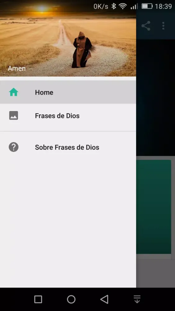 Screenshot di Frases de Dios