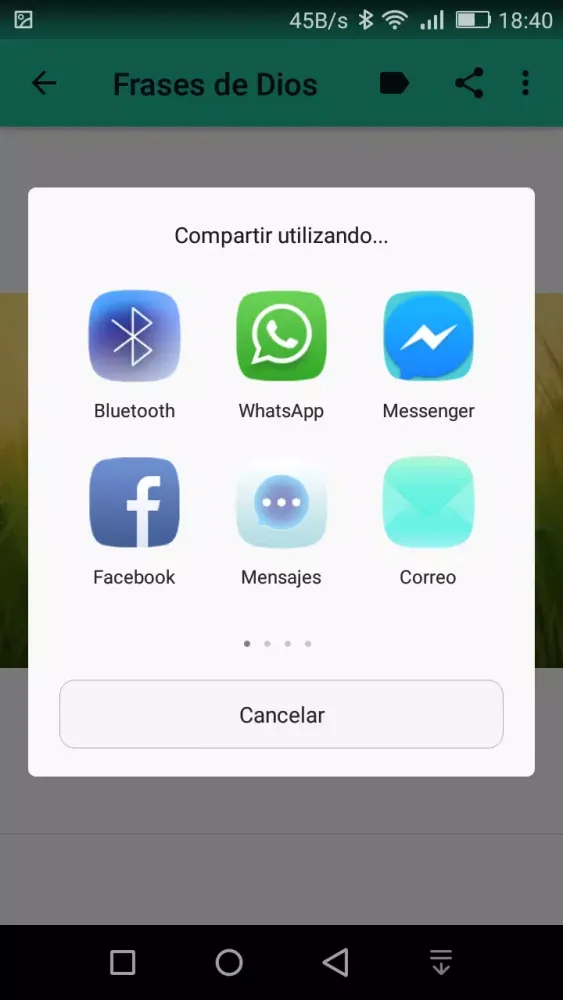 Screenshot di Frases de Dios