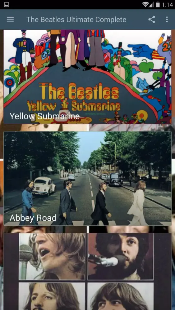 Tangkapan layar The Beatles Ultimate Complete