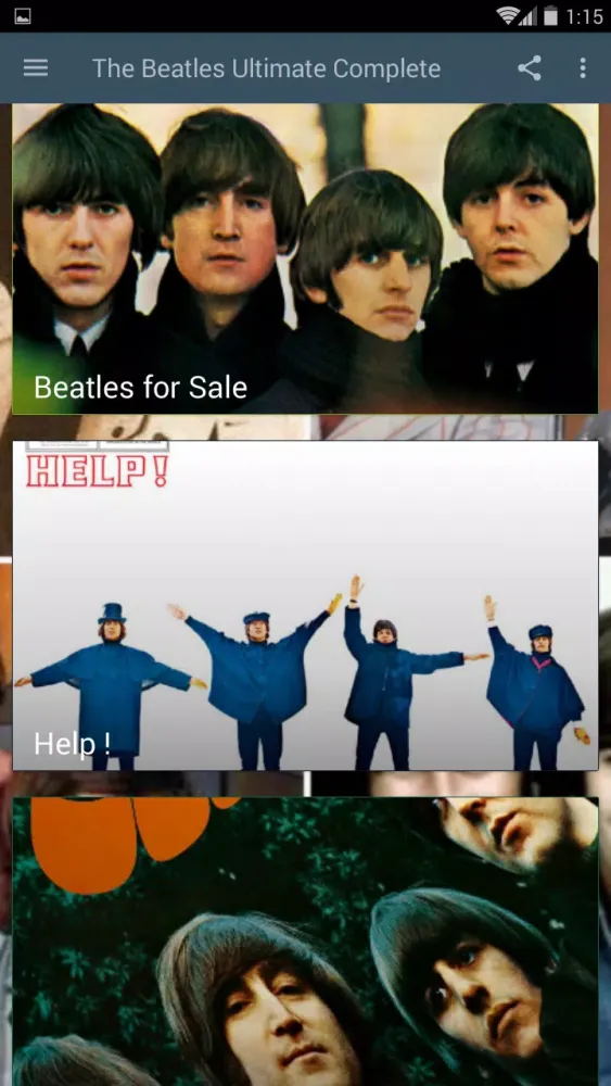 Tangkapan layar The Beatles Ultimate Complete