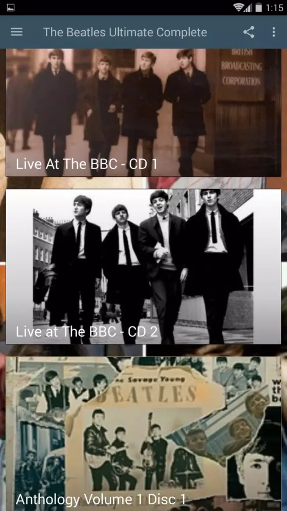 Tangkapan layar The Beatles Ultimate Complete