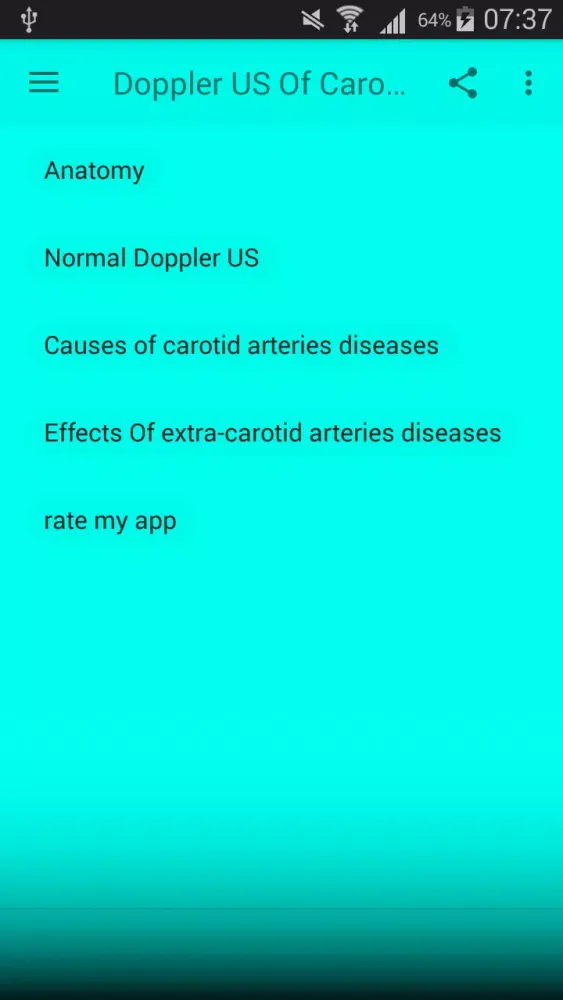 ภาพหน้าจอของ Doppler US Of Carotid arteries