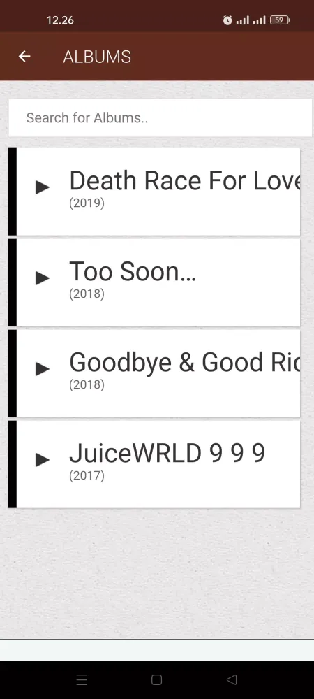 Juice WRLD Lyrics Screenshots